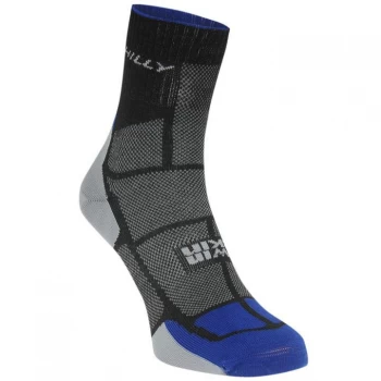Image of Hilly TwinSkin Anklet Socks Adults - Blk/Bl/Grey