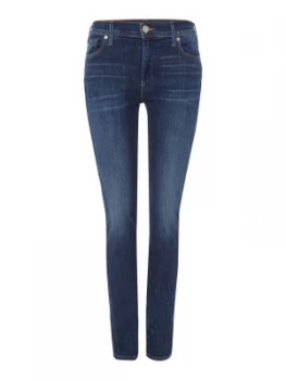 Image of True Religion Halle mid rise super skinny in worn vintage Denim Mid Wash