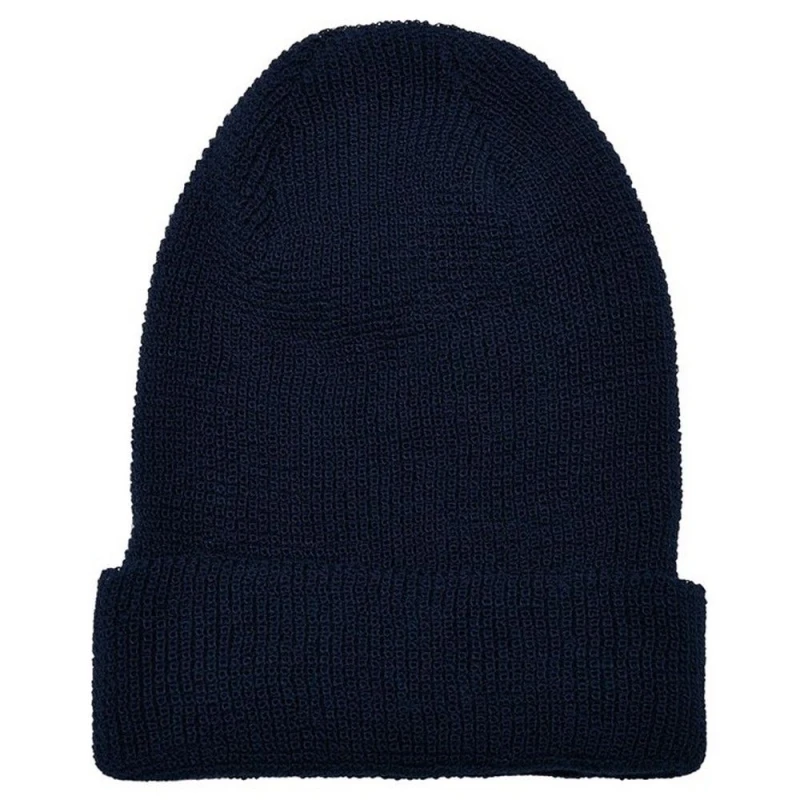 Image of Flexfit Flexfit Men Knitted Waffle Beanie in Navy Navy One Size Male 5063300291122