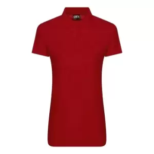 image of PRO RTX Womens/Ladies Pro Polyester Polo Shirt (2XL) (Red)