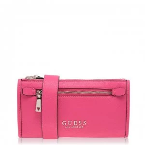 image of Guess Lias Zip Top Cross Body Bag - HIBISCUS HIB