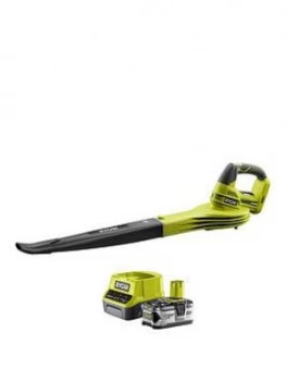 image of Ryobi Garden Leaf Blower Kit (Rb18L20S40, 4.0Ah Battery, 2.0A Charger)