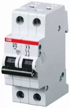 Abb S202M-C50 Circuit Breaker, Thermal Mag, 2 Pole - main image