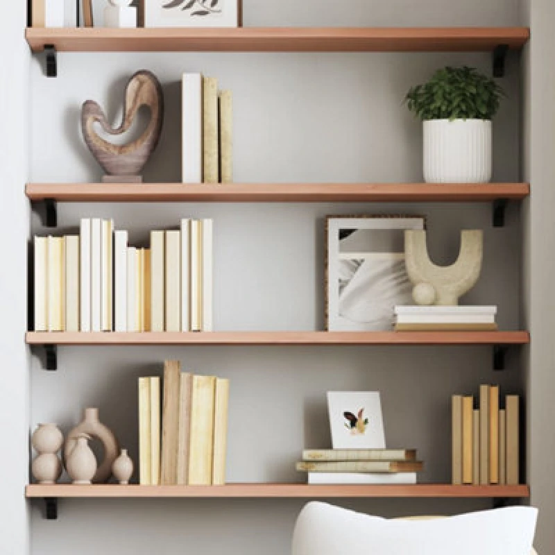 Image of VIDAXL Vidaxl - Wall Shelf Light Brown 80x30x2cm Treated Solid Wood Oak 8720845813833