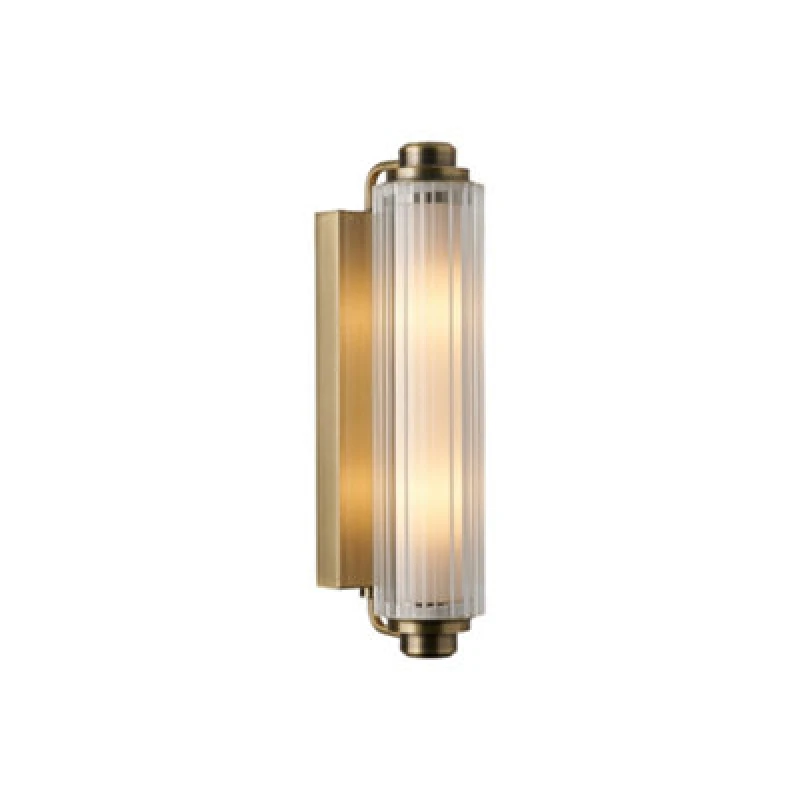 Image of Nordlux Nimal Plastic Wall Light Bathroom Safe Brass,mains