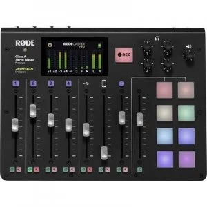 image of RODE Microphones Rodecaster Pro 4-channel Podcast control panel