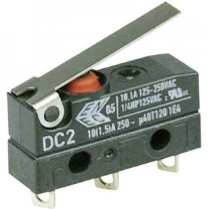 Image of Cherry Switches Microswitch DC2C A1LB 250 V AC 10 A 1 x OnOn IP67 momentary