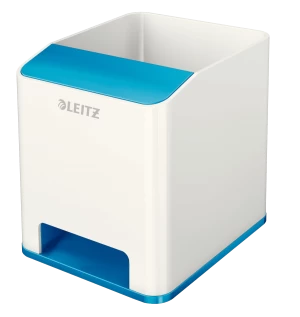 image of Leitz WOW Duo Colour Sound Pen Holder Blue 536310036 (PK1)