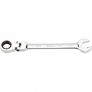 Image of Draper Expert Hi Torq Flexible Ratchet Combination Spanner 15mm