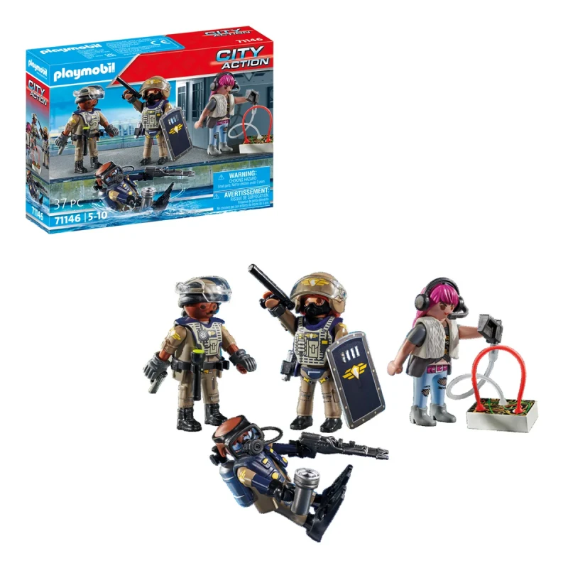 Image of PLAYMOBIL Playmobil City Action SWAT figure set 71146 71146