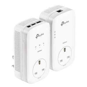 image of TP-LINK (TL-PA8033P KIT) AV1300 GB Powerline Adapter Kit UK Plug