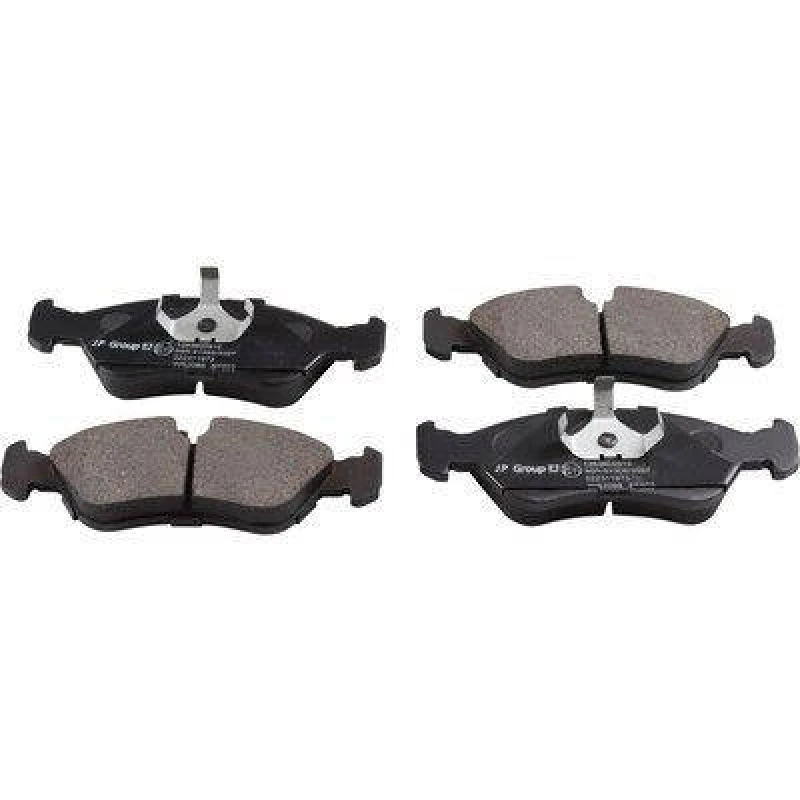 Image of JP GROUP 1263600910 Brake pad set JP Front Axle, prepared for wear warning indicator Brake Pad Set,disc brake (402)