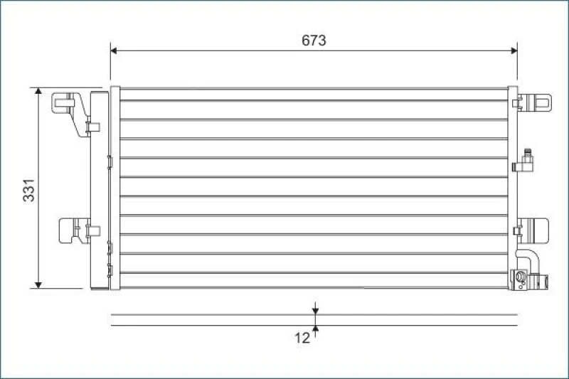Image of Air conditioning condenser VALEO 822596