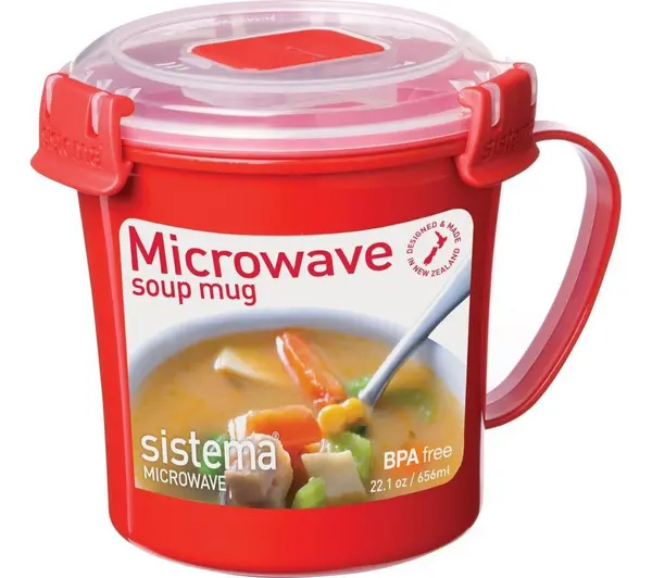 image of SISTEMA 656ml Microwave Soup Mug 9414202011077