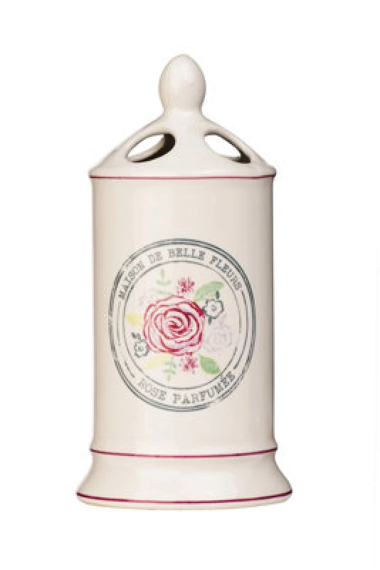 Image of Premier Housewares Belle Toothbrush Holder, Elegant Design Cream
