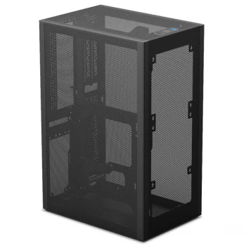 image of Ssupd Meshlicious Mini ITX Case - Tempered Glass - Black - PCIE 3.0