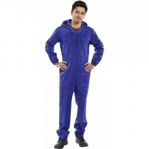 image of Beeswift Beeswift Hooded Boilersuit Royal Blue 48 PCBSHCAR48