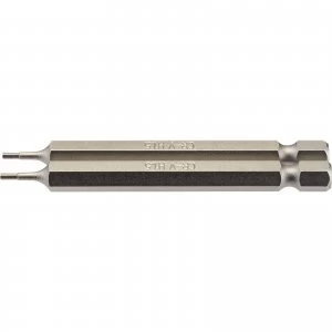 image of Draper Hex Screwdriver Bit Hex 1.5mm 75mm Pack of 2