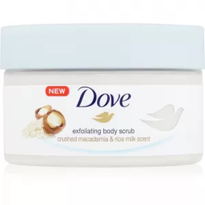 image of Dove Exfoliating Body Scrub Macadamia & Rice Milk 225ml