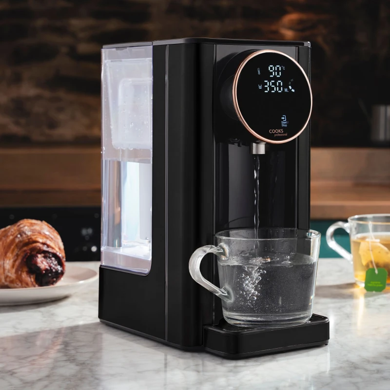 Image of Cooks Professional Instant Hot Water Dispenser Boiler Kettle Machine 2600W 2.7L Rose Gold
