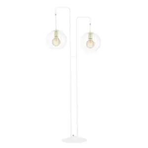 Image of Albio White Multi Arm Floor Lamp 2x E27