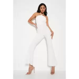 Image of I Saw It First White Tailored Jumpsuit - White