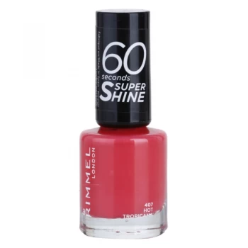 image of Rimmel Nail Polish 60 Second Hot Tropicana 8ml