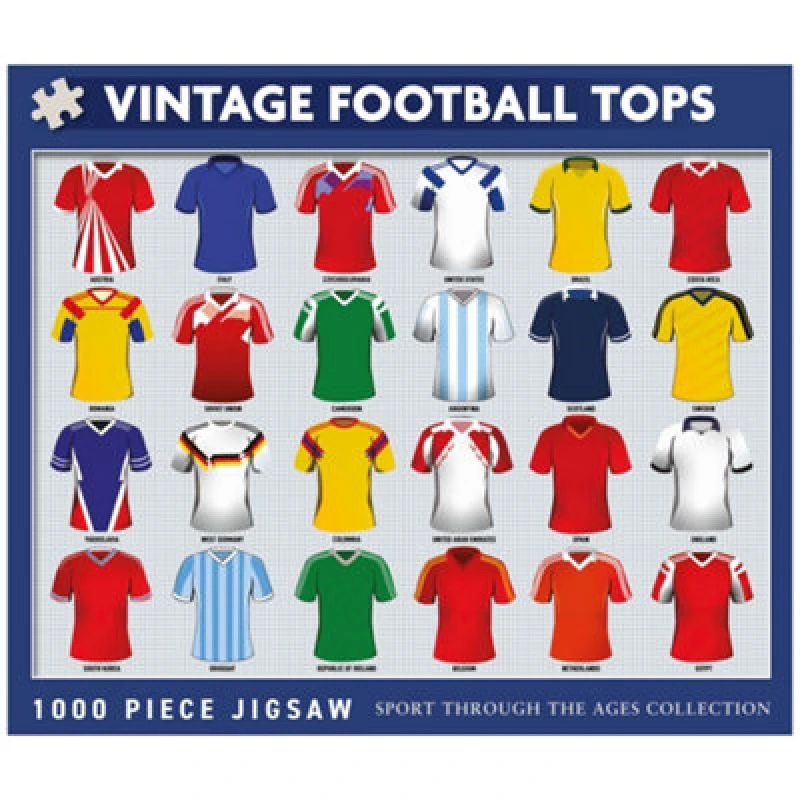 Image of Coach House Partners Vintage Football Tops 1000 Piece Jigsaw