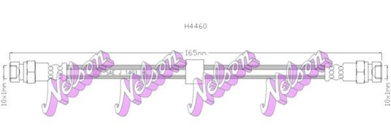 Image of Brake hose KAWE H4460