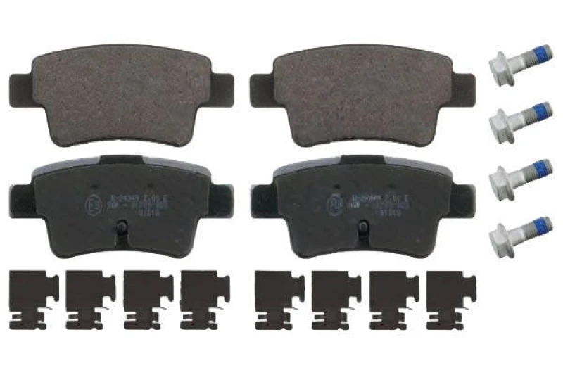 Image of Blue PRINT ADW194208 Brake pad set Rear Axle, with fastening material Brake Pad Set,disc brake (402)