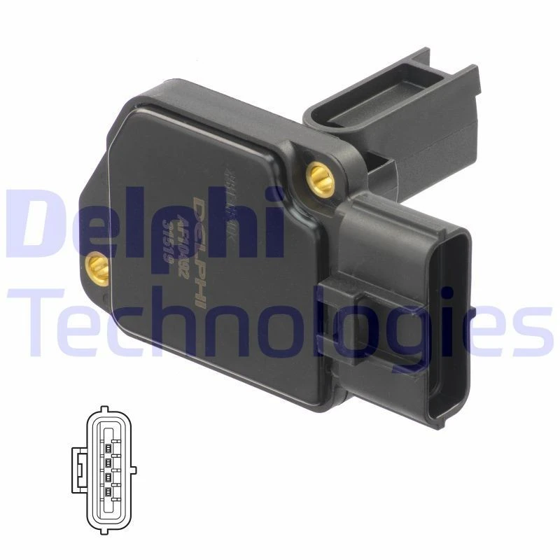 Image of DELPHI Mass air flow sensor DELPHI AF10492-12B1