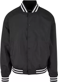 image of Urban Classics Light College Jacket Varsity Jacket black