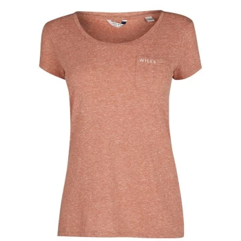 Image of Jack Wills Fullford Pocket T-Shirt - Rust