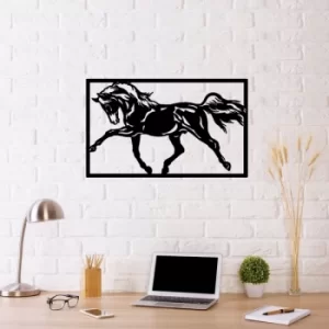 Image of Horse 2 Black Decorative Metal Wall Accessory