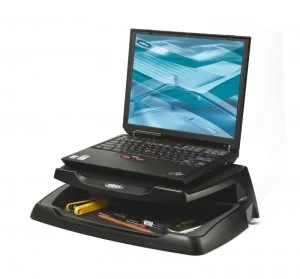 Q Connect Laptop & LCD Monitor Stand - Black