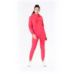 Hype Script Tracksuit Junior Girls - Pink