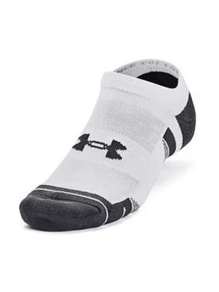 Image of Under Armour Mens Training Performance Cotton 3Pk No Show Socks