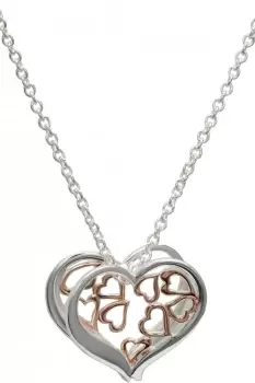 image of Ladies Unique & Co Sterling Silver Necklace MK-817RG