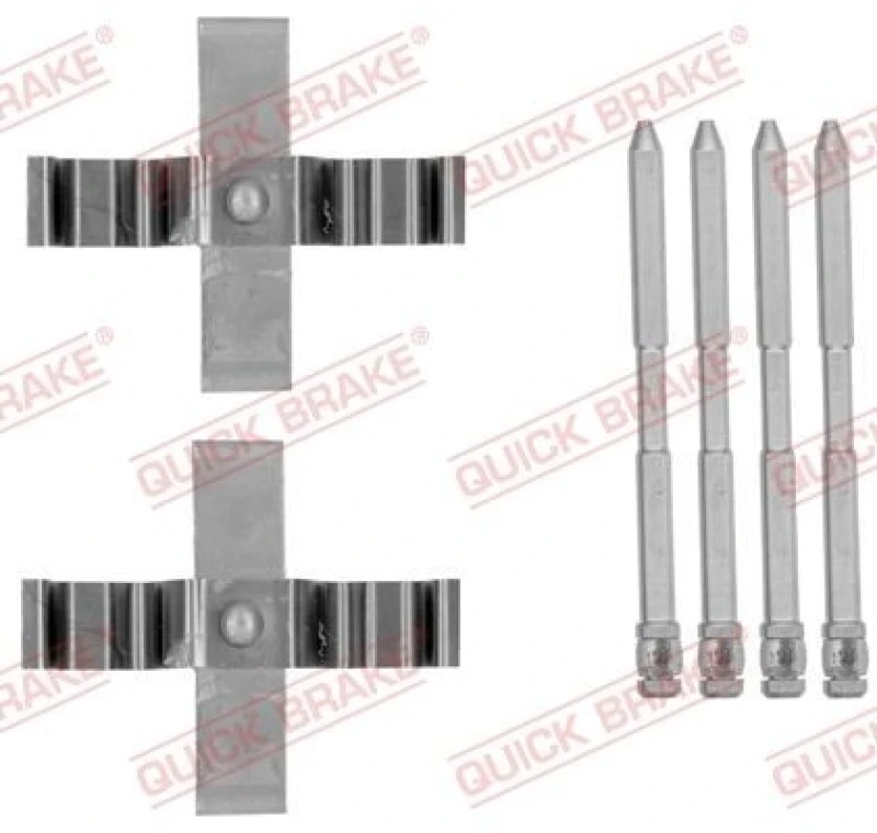 Image of QUICK BRAKE Brake pad fitting kit QUICK BRAKE 109-1801