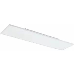 Image of Loops - Wall / Ceiling Light White 1200mm Slim Strip Panel 33W Built in LED 4000K