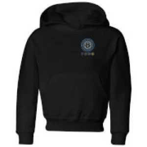 Image of Crystal Maze Crystal Pocket Kids Hoodie - Black - 9-10 Years
