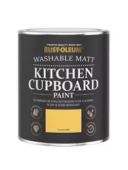 Image of Rust-Oleum Kitchen Cupboard Paint In Lemon Jelly - 750 Ml Tin