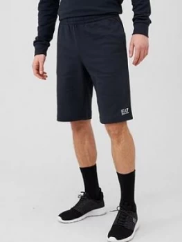 image of Emporio Armani EA7 Core ID Logo Jersey Shorts Navy Size 2XL Men