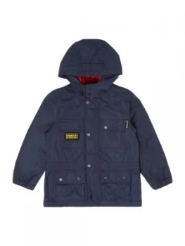 Image of Barbour Boys Waterproof 4 Pocket Parka Jacket Blue