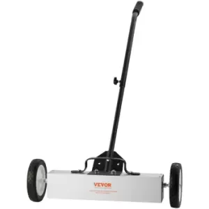 image of 18in Magnetic Sweeper with Wheels 45lbs Rolling Sweeper Lawn Yard Grass - Vevor