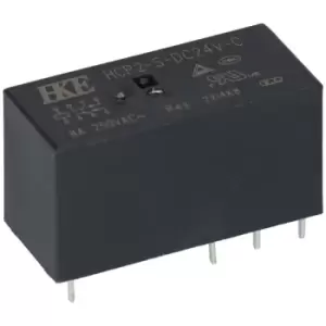 image of R-TECH 616294 General Purpose PCB Relay, DPDT 24VDC 8A