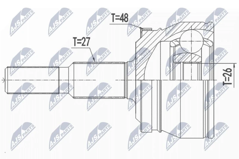 Image of NTY CV joint kit NTY NPZ-CH-032