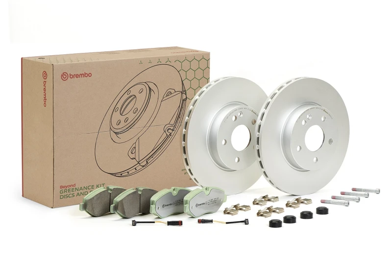 Image of BREMBO Brake discs and pads set BREMBO KT 10 029