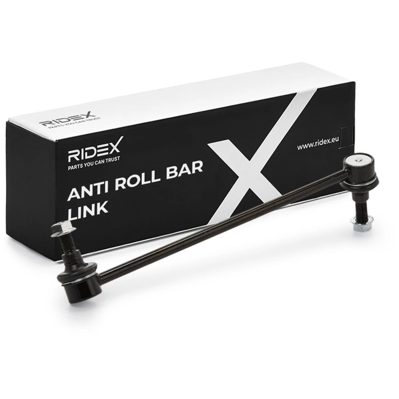 Image of RIDEX 3229S0117 Anti-roll bar link Left Steel Link Stabiliser (3229)
