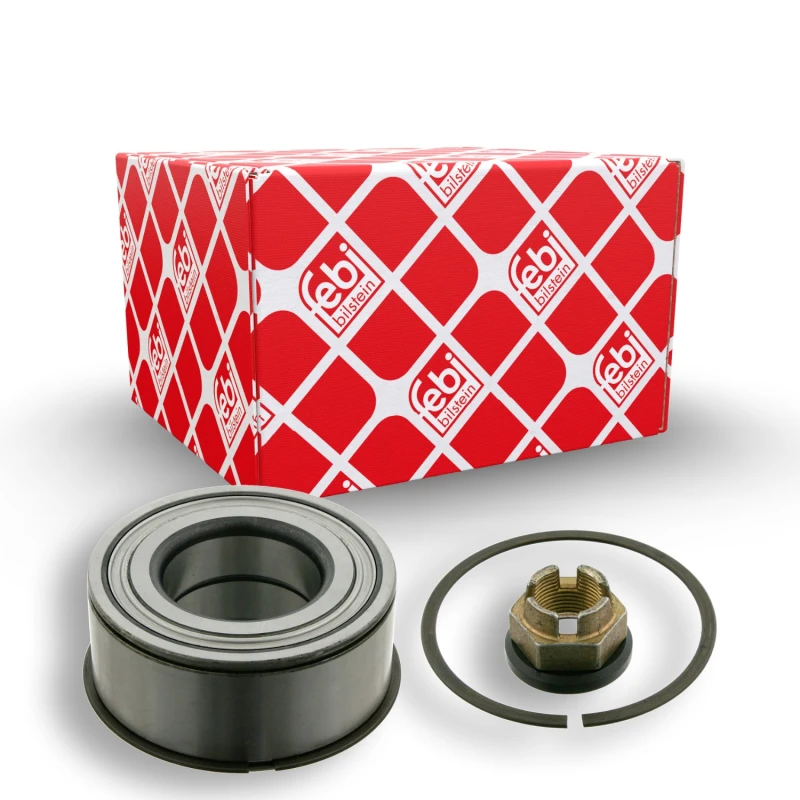 Image of FEBI BILSTEIN 19823 Wheel bearing kit Front Axle Right, with retaining ring Wheel Bearing Kit (654)